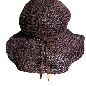 MICHAEL STARS Seagrass Crusher Hat‎ Brown